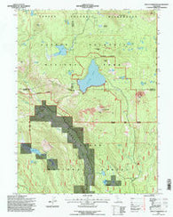 Mount Harkness California Historical topographic map, 1:24000 scale, 7.5 X 7.5 Minute, Year 1995
