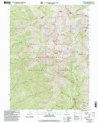Mount Hilton California Historical topographic map, 1:24000 scale, 7.5 X 7.5 Minute, Year 1998