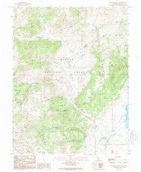 Mount Jackson California Historical topographic map, 1:24000 scale, 7.5 X 7.5 Minute, Year 1989