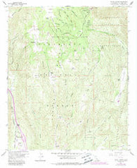 Mount Laguna California Historical topographic map, 1:24000 scale, 7.5 X 7.5 Minute, Year 1960