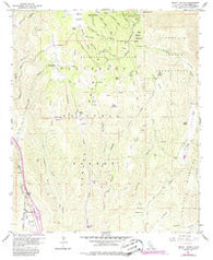 Mount Laguna California Historical topographic map, 1:24000 scale, 7.5 X 7.5 Minute, Year 1960