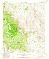 Mount Laguna California Historical topographic map, 1:62500 scale, 15 X 15 Minute, Year 1960