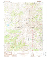 Mount Patterson California Historical topographic map, 1:24000 scale, 7.5 X 7.5 Minute, Year 1989