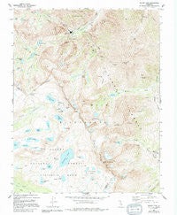 Mount Tom California Historical topographic map, 1:24000 scale, 7.5 X 7.5 Minute, Year 1982
