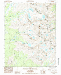 Mount Whitney California Historical topographic map, 1:24000 scale, 7.5 X 7.5 Minute, Year 1985