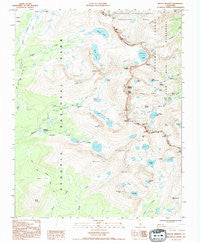 Mount Whitney California Historical topographic map, 1:24000 scale, 7.5 X 7.5 Minute, Year 1993