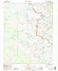 Mount Whitney California Historical topographic map, 1:24000 scale, 7.5 X 7.5 Minute, Year 1993