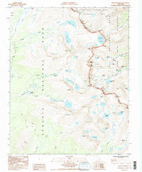 Mount Whitney California Historical topographic map, 1:24000 scale, 7.5 X 7.5 Minute, Year 1993
