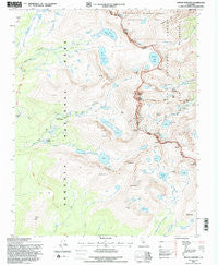 Mount Whitney California Historical topographic map, 1:24000 scale, 7.5 X 7.5 Minute, Year 1994