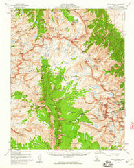 Mount Whitney California Historical topographic map, 1:62500 scale, 15 X 15 Minute, Year 1956
