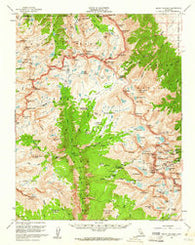 Mount Whitney California Historical topographic map, 1:62500 scale, 15 X 15 Minute, Year 1956