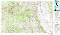 Mount Whitney California Historical topographic map, 1:100000 scale, 30 X 60 Minute, Year 1978