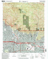 Mount Wilson California Historical topographic map, 1:24000 scale, 7.5 X 7.5 Minute, Year 1995