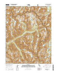Mount Abbot California Current topographic map, 1:24000 scale, 7.5 X 7.5 Minute, Year 2015