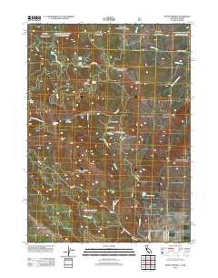 Mount Bidwell California Historical topographic map, 1:24000 scale, 7.5 X 7.5 Minute, Year 2012