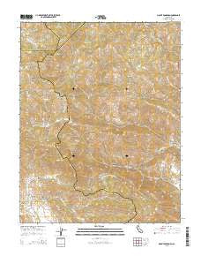 Mount Boardman California Current topographic map, 1:24000 scale, 7.5 X 7.5 Minute, Year 2015