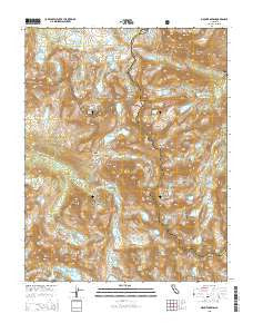 Mount Darwin California Current topographic map, 1:24000 scale, 7.5 X 7.5 Minute, Year 2015