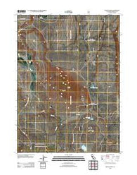 Mount Dome California Historical topographic map, 1:24000 scale, 7.5 X 7.5 Minute, Year 2012