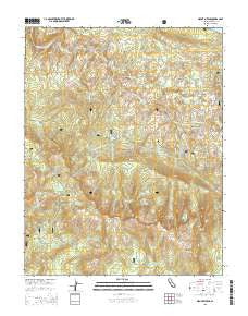 Mount Givens California Current topographic map, 1:24000 scale, 7.5 X 7.5 Minute, Year 2015