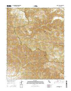 Mount Harlan California Current topographic map, 1:24000 scale, 7.5 X 7.5 Minute, Year 2015