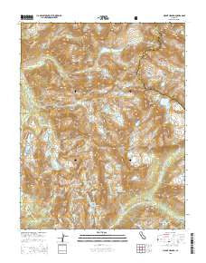Mount Hilgard California Current topographic map, 1:24000 scale, 7.5 X 7.5 Minute, Year 2015