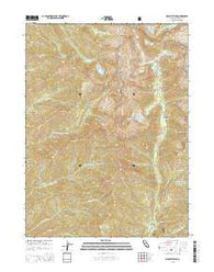 Mount Hilton California Current topographic map, 1:24000 scale, 7.5 X 7.5 Minute, Year 2015