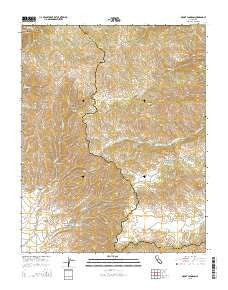 Mount Johnson California Current topographic map, 1:24000 scale, 7.5 X 7.5 Minute, Year 2015