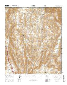 Mount Laguna California Current topographic map, 1:24000 scale, 7.5 X 7.5 Minute, Year 2015