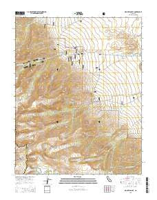 Mount Langley California Current topographic map, 1:24000 scale, 7.5 X 7.5 Minute, Year 2015