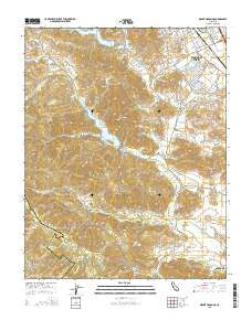 Mount Madonna California Current topographic map, 1:24000 scale, 7.5 X 7.5 Minute, Year 2015