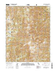 Mount Patterson California Current topographic map, 1:24000 scale, 7.5 X 7.5 Minute, Year 2015