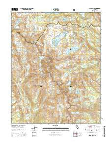 Mount Ritter California Current topographic map, 1:24000 scale, 7.5 X 7.5 Minute, Year 2015