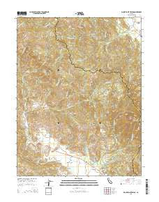 Mount Saint Helena California Current topographic map, 1:24000 scale, 7.5 X 7.5 Minute, Year 2015