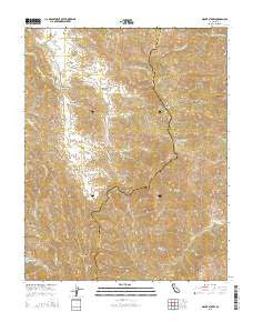 Mount Stakes California Current topographic map, 1:24000 scale, 7.5 X 7.5 Minute, Year 2015