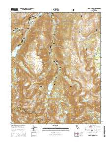 Mount Thompson California Current topographic map, 1:24000 scale, 7.5 X 7.5 Minute, Year 2015
