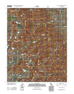 Mount Williamson California Historical topographic map, 1:24000 scale, 7.5 X 7.5 Minute, Year 2012