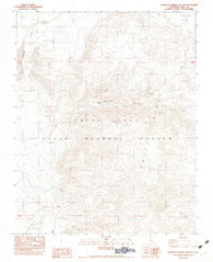 Mountain Springs Canyon California Historical topographic map, 1:24000 scale, 7.5 X 7.5 Minute, Year 1982