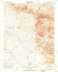 Mountain Springs Canyon California Historical topographic map, 1:62500 scale, 15 X 15 Minute, Year 1953