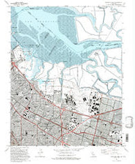Mountain View California Historical topographic map, 1:24000 scale, 7.5 X 7.5 Minute, Year 1991