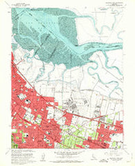 Mountain View California Historical topographic map, 1:24000 scale, 7.5 X 7.5 Minute, Year 1961