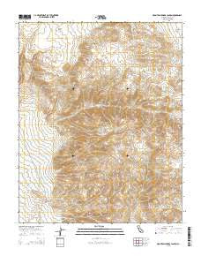 Mountain Springs Canyon California Current topographic map, 1:24000 scale, 7.5 X 7.5 Minute, Year 2015