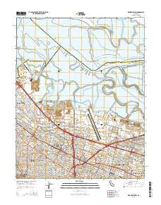 Mountain View California Current topographic map, 1:24000 scale, 7.5 X 7.5 Minute, Year 2015