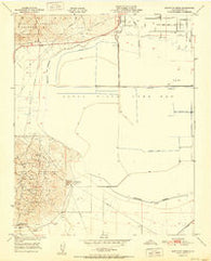 Mouth of Kern California Historical topographic map, 1:24000 scale, 7.5 X 7.5 Minute, Year 1951