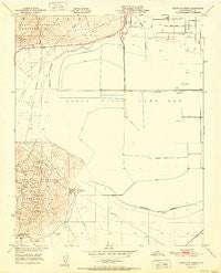 Mouth of Kern California Historical topographic map, 1:24000 scale, 7.5 X 7.5 Minute, Year 1951