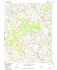 Mt. Abbot California Historical topographic map, 1:24000 scale, 7.5 X 7.5 Minute, Year 1982