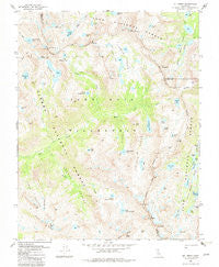 Mt. Abbot California Historical topographic map, 1:24000 scale, 7.5 X 7.5 Minute, Year 1982