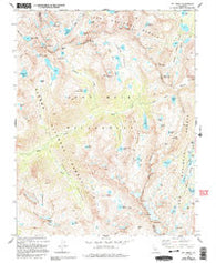 Mt. Abbot California Historical topographic map, 1:24000 scale, 7.5 X 7.5 Minute, Year 1982
