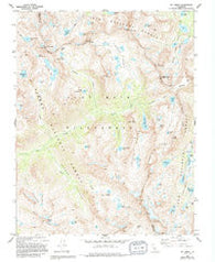 Mt. Abbot California Historical topographic map, 1:24000 scale, 7.5 X 7.5 Minute, Year 1982