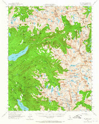 Mt. Abbot California Historical topographic map, 1:62500 scale, 15 X 15 Minute, Year 1953