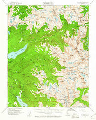 Mt Abbot California Historical topographic map, 1:62500 scale, 15 X 15 Minute, Year 1953
